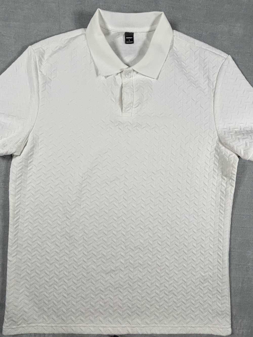 NFINITY White‎ Textured Polo